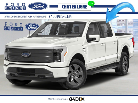 Ford F-150 Lightning 2025 2025 Blanc astral métallisé trois couches