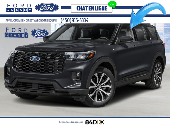 2025 Ford Explorer 2025 Agate Black Metallic