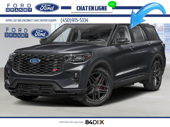 Ford Explorer ST 4RM 2026 Noir agate métallisé