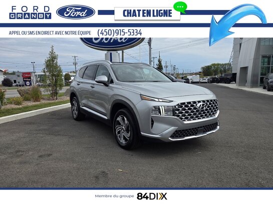 Hyundai Santa Fe Preferred Trend AWD, CUIR, TOIT PANO 2022 Argent