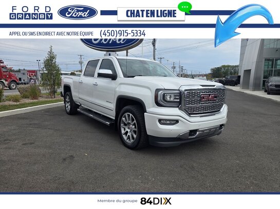 GMC Sierra 1500 Denali 4RM CUIR 2018 Blanc
