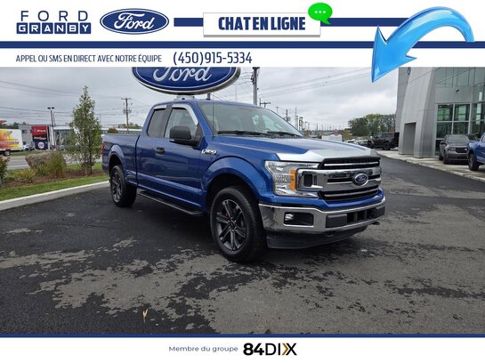 Ford F-150 XLT cabine double 4RM caisse de 6,5 pi 2018 Bleu