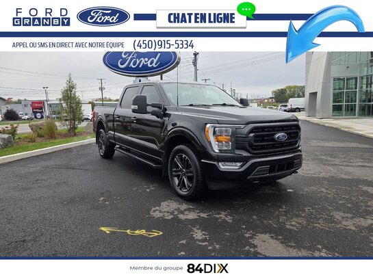 Ford F-150 XLT Crew 4RM caisse de 6,5 pi 2021 Noir