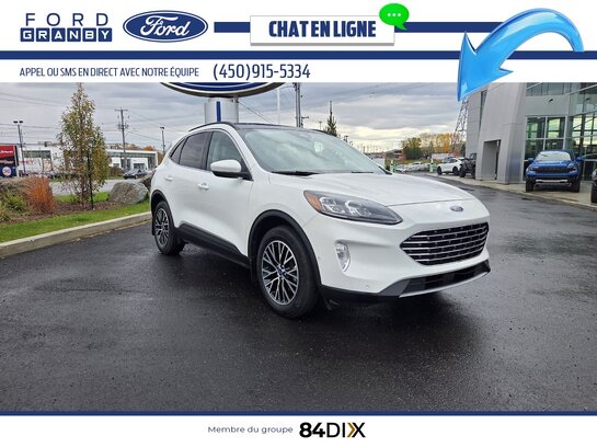 Ford Escape Titanium hybride rechargeable TA 2022 Blanc