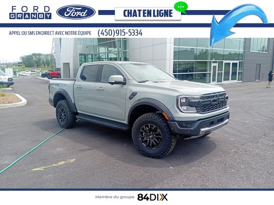 FORD RANGER RAPTOR Raptor Crew 4RM caisse de 5 pi 2024 Gris